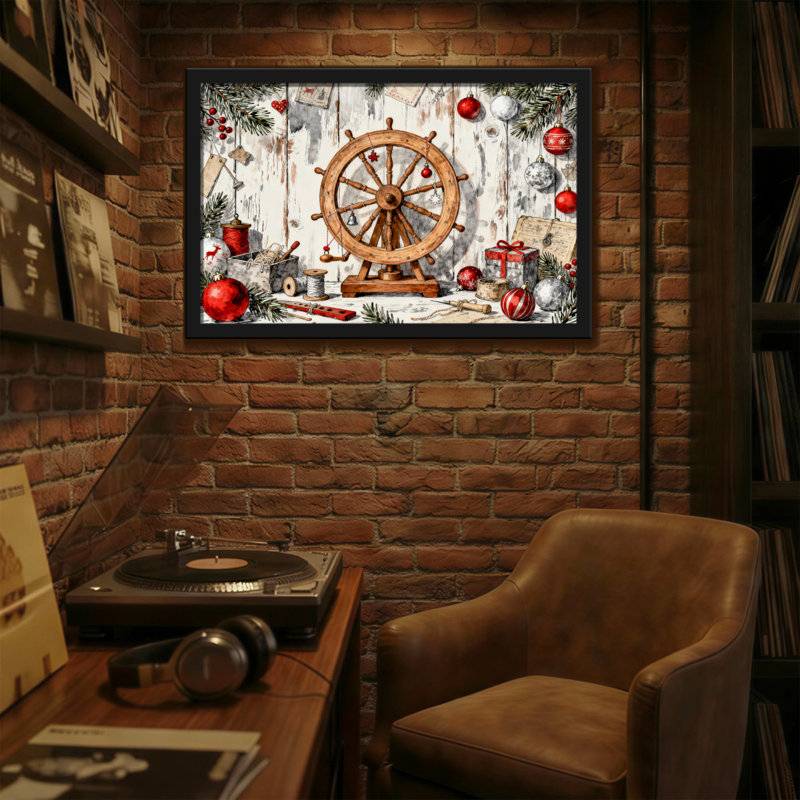 Roue de Noël, H 16 po x l 24 po