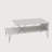 Modern Coffee Table with Metal Legs, White Finish, 39.4 x 15.7 x 19.7 inches | 100% Melamine Coated Particle Board, Thickness: 0.7 inches | Sleek Design, Perfect for Living Room & Contemporary Spaces, Durable & Stylish-1929306888
