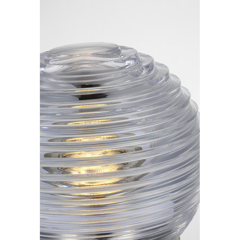 Waterford Circon 7" Rechargeable Accent Lamp  with Clear Crystal, Gold