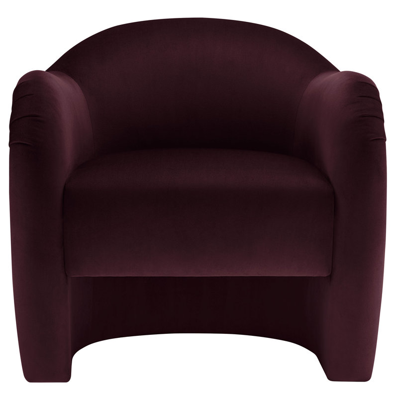 Compose Performance Velvet Accent Chair, Mulberry Velvet