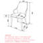 Chaise d'appoint rembourrée en tissu Leonikos