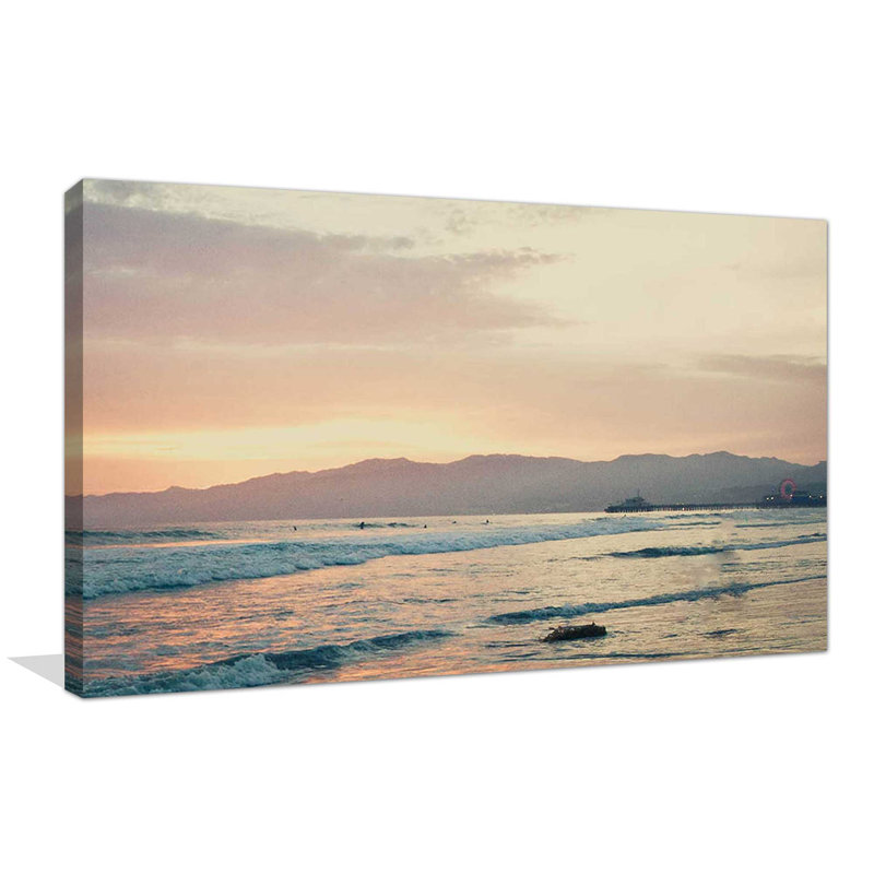 Sur la côte - reproduction de photo sur toile tendue, H 18 po x l 40 po x P 1 po