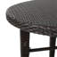 Table de bar d'extérieur, résistante aux intempéries et en fer forgé, 104 cm H x 83 cm L, brun, construction avec marque distinctive, hauteur, largeur, longueur, couleur principale