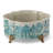 Porcelain Willow Pattern Lidded Box with Bronze Feet