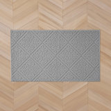 Austell Machine Woven Synthetic Area Rug in Gray