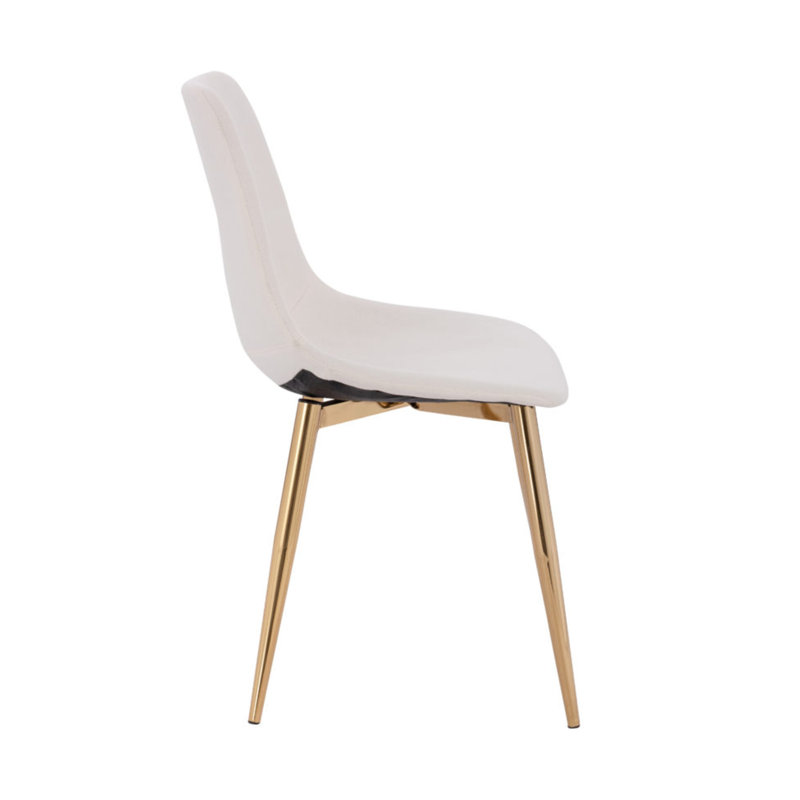 Jackstin 18'' H Upholstered Side Chair, White