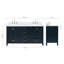Meuble-lavabo double avec plateau 66,25 po -473901143