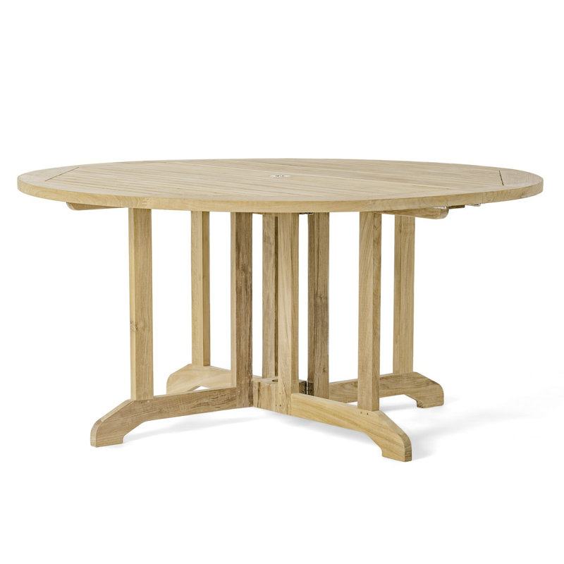 Westminster Teak Round Teak Solid Wood Yes Outdoor Dining Table Yes , 60 " W 60 " D