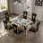 Black And Gold Dining Chairs With Open Back-1313486834-1313486835