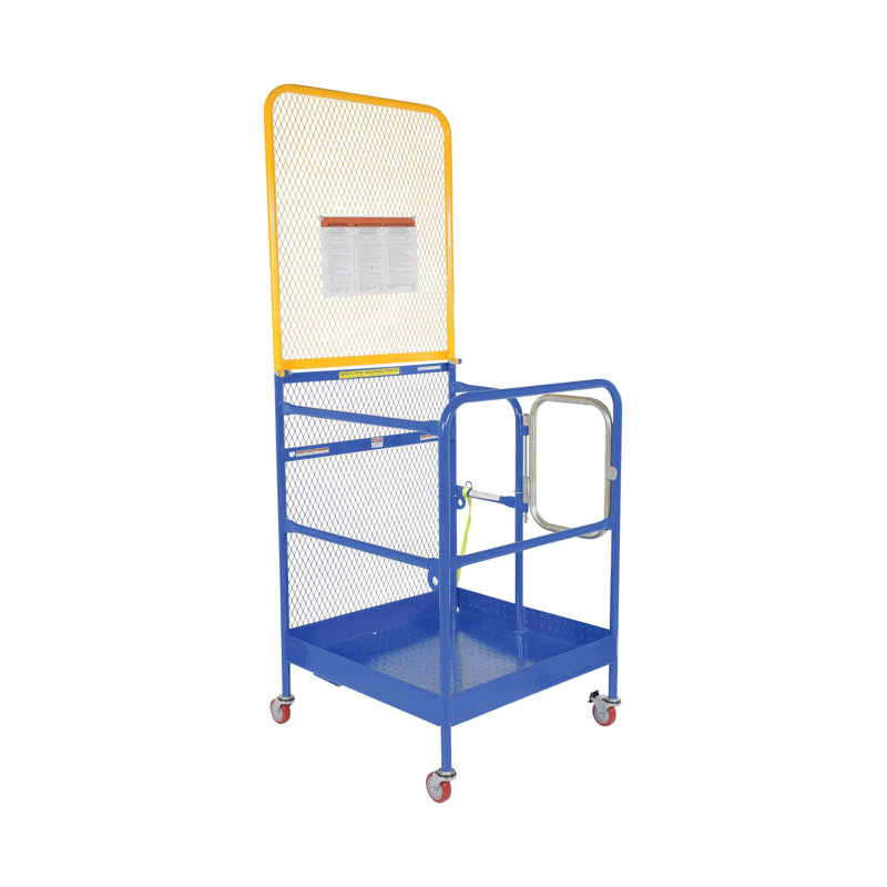 Work Platform Back Casters, 93.75" H x 36" W x 38.9375" D