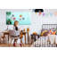 Magnetic Memo Board Whiteboard - 120 x 60 cm - With Marker and Magnets - Palm leaves