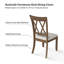 Amoz Solid Wood Cross Back Side Chair-532630716