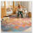 8'X10' Soft Washable Non-Slip Area Rug - Modern Abstract Colorful Print For Home Spaces, Orange Blue Pink Yellow-1268745840