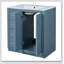 Ensemble de meuble-lavabo 30 po avec lavabo en céramique, armoire de rangement en bois massif, ensemble de meuble-lavabo autoportant avec 3 tiroirs et portes à fermeture douce-896497113