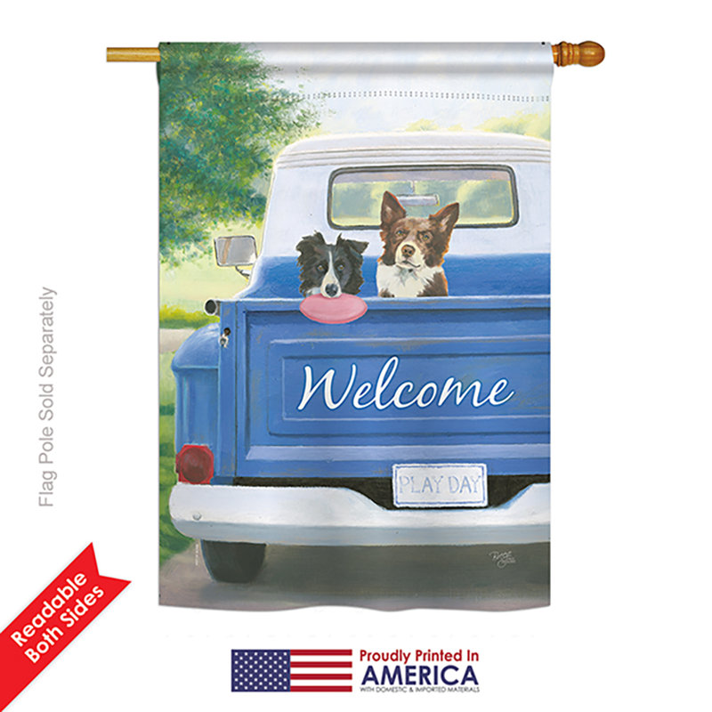 Drapeau de maison en polyester 40 x 28 po Torell