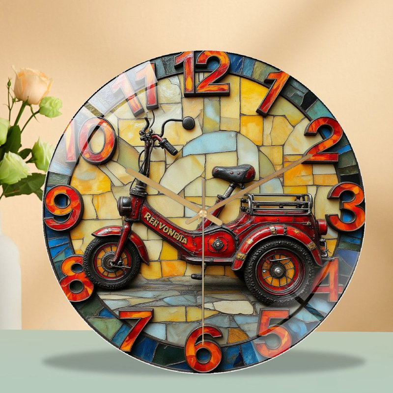 Horloge murale rétro 12 po