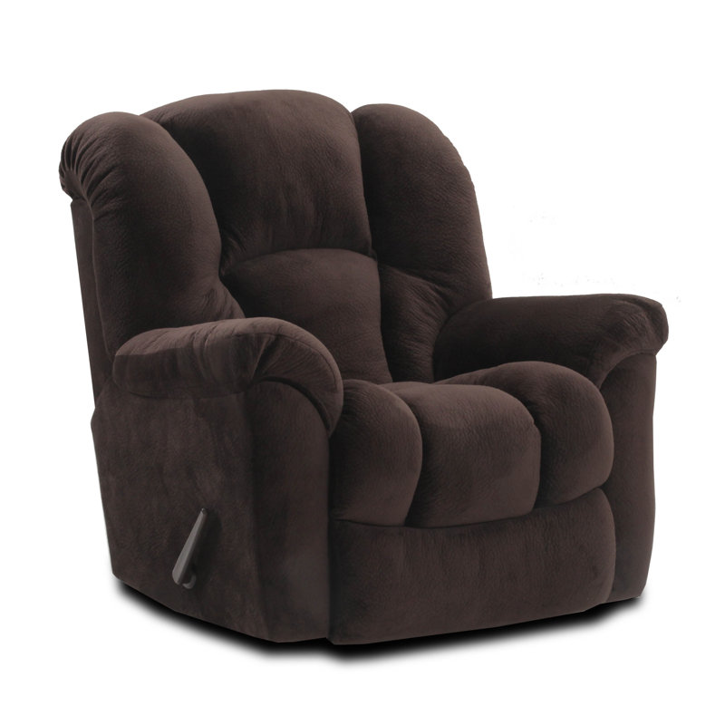 Fauteuil inclinable rembourré Quincy, Polyester noir