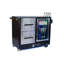 Mont Alpi Outdoor Bar Patio Island Kitchen Mobile Bar Prep Cart Station + Compact Refrigerator