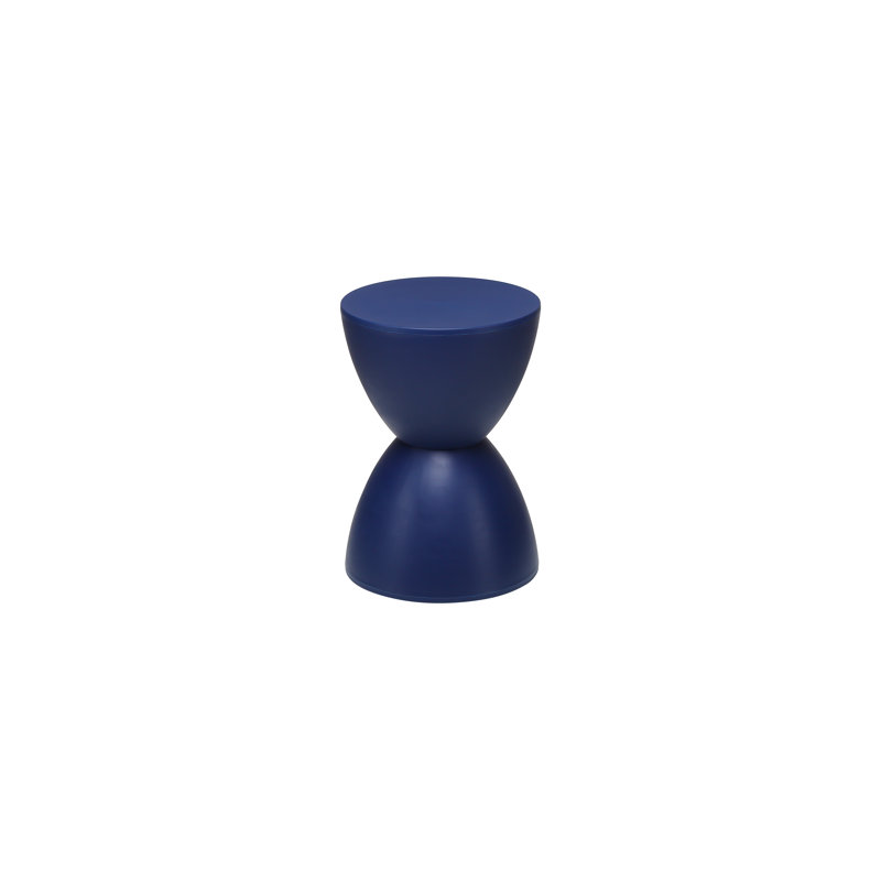 Tabouret d'appoint en plastique Burgess, Bleu