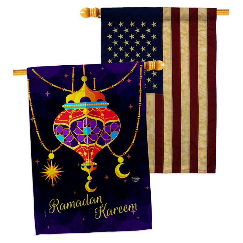Drapeau de maison en polyester 40 x 28 po à 2 côtés