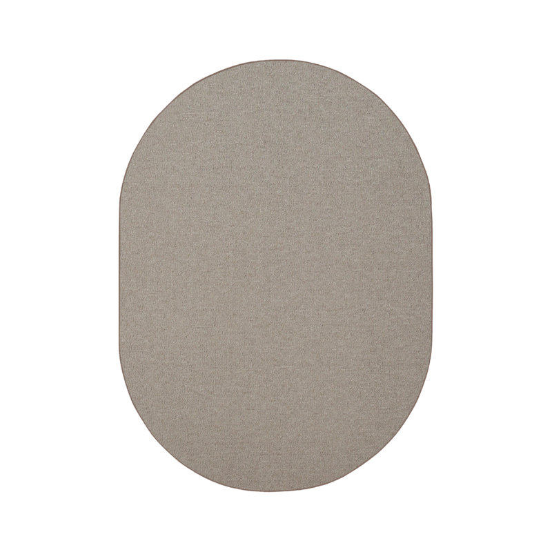 Tapis de couleur unie pour l'intérieur et l'extérieur commercial Furnish my Place, Ovale 6 pi x 9 pi