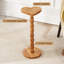 Table de bout en bois massif en forme de cœur, table à boissons sur piédestal, grand support pour plante-118690951-118690953