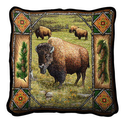 Cotton Reversible Throw Pillow