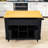 Kitchen Island Cart with Drop Leaf, Power Outlets and Ample Storage on Wheels-1548952851