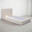 Boucle Bed Frame With Headboard-1273521219