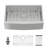 33" Farmhouse Apron Front Single Bowl Kitchen Sink 16 Gauge Stainless Steel Undermount Kitchen Sink with Bottom Grid-90597469-130942246