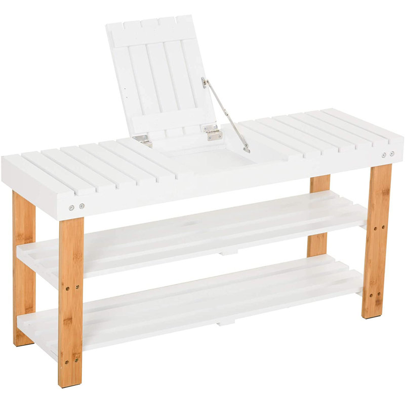 8 Pair Shoe Rack, Bamboo