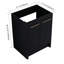 Meuble-lavabo autoportant 24 po - Châtaignier noir pour salle de bain moderne
