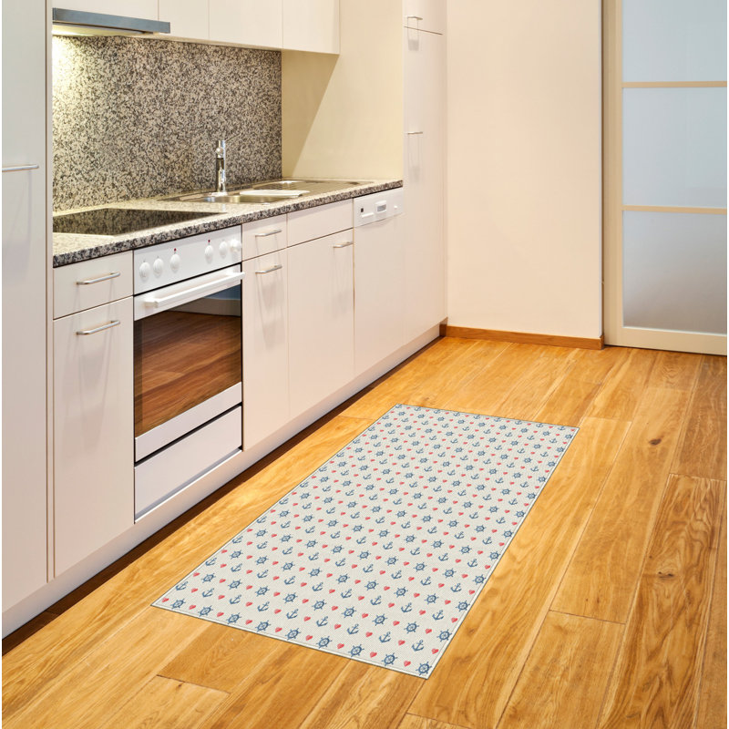 Tapis décoratif en fibres à haute densité Anchor, Rectangle— 4 pi x 5 pi 8 po
