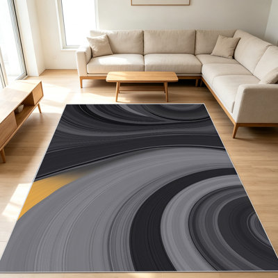 Tapis modernes abstraits de 1 pièce pour le salon, doux et confortable, convenant à toutes les saisons, facile à entretenir, lavable à la machine, convient à la chambre à coucher, au bureau, à la salle à manger, au balcon, au patio, à la maison, à la décoration extérieure.