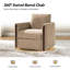 Upholstered Swivel Armchair-126352002