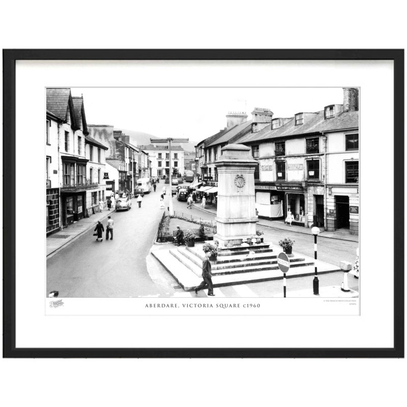 Aberdare, Victoria Square C1960 by Francis Frith - Single Picture Frame Print, 40cm H x 50cm W x 2.3cm D