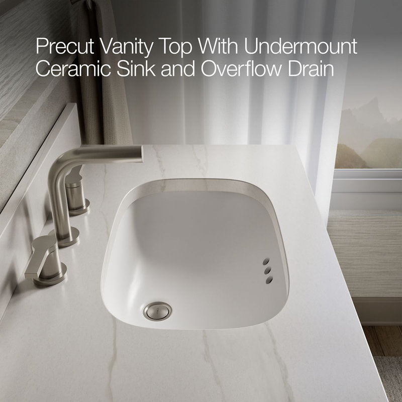 31" Single Bathroom Vanity Set, White, White, 31"