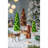 8.7X8.7X31.5" Tall Tree Christmas Table Decor, Coffee Multi