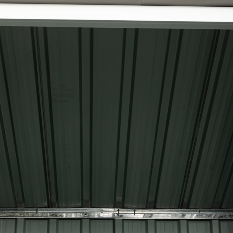 6 pi L 4 pi. D Remise de rangement extérieure en métal (gris) (24 pieds carrés)