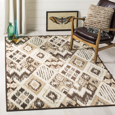 Wanda Rectangle 160 cm x 229 cm Ikat Hand Woven Area Rug