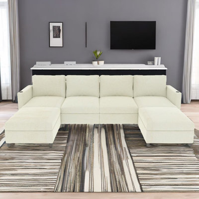 Tyse 123.6'' Chenille Modular Sofa
