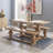 Lochlan Pine Solid Wood Dining Table-703981589