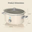 Swan Retro Slow Cooker with 3 Temperature Settings, Keep Warm Function, 3.5L, 200W-24695019