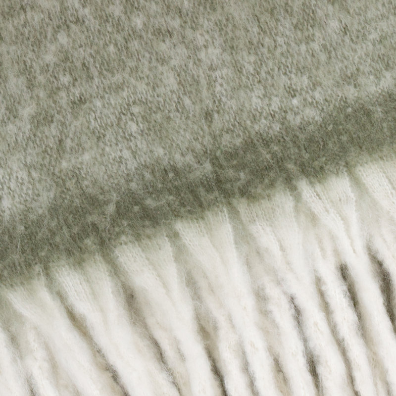 Cozy Machine Woven Throw Blanket, Green