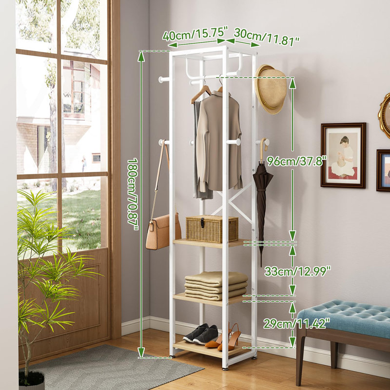 Freestanding Hall Tree, Natural