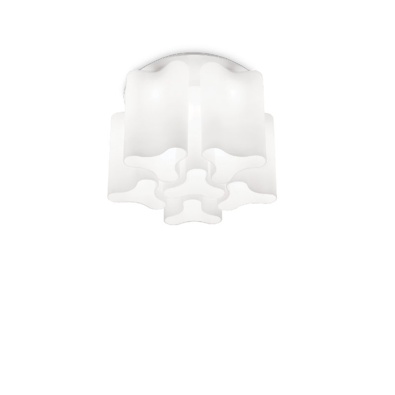 Compo Flush Mount, White, White