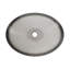 Lavabo de salle de bain en forme de cristal 20 po sans robinet Yuan Beach, noir transparent