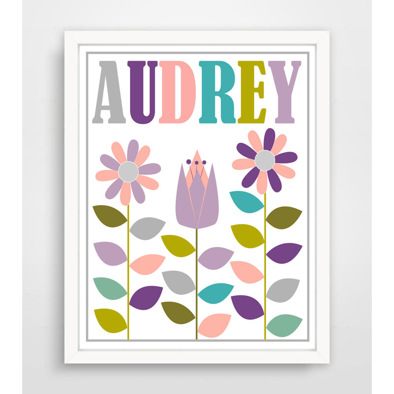 Impression sur papier personnalisable Modern Flower Garden, Oui