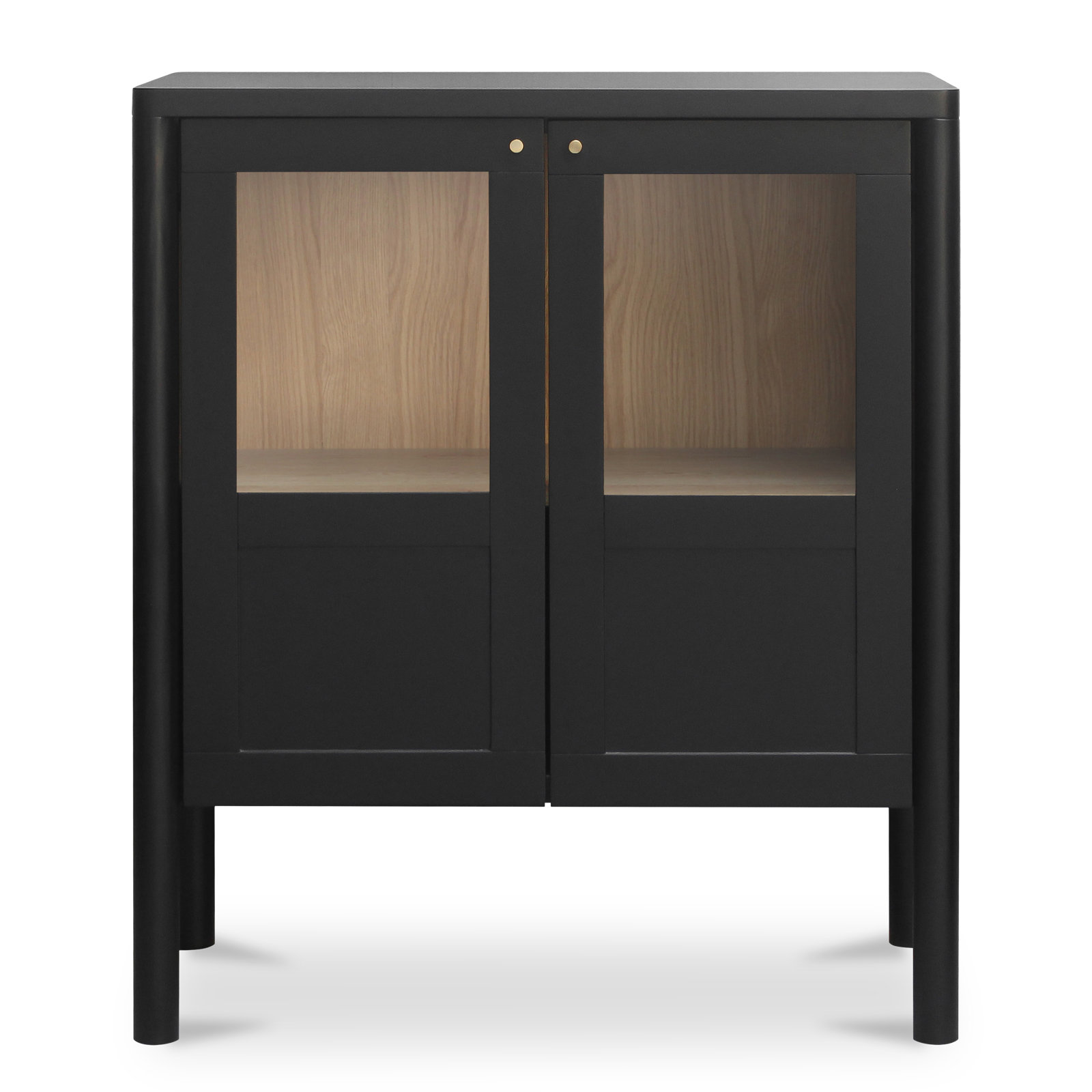 2-Door Storage Cabinet, Black
