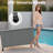 125 Gallon Outdoor Wicker Deck Box, PE Rattan Patio Storage with Steel Frame, Lockable Lid, Gray